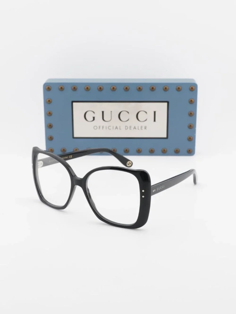 Gucci GG0473O 001 Butterfly Eyeglasses 55mm - Black